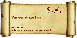 Veres Anzelma névjegykártya